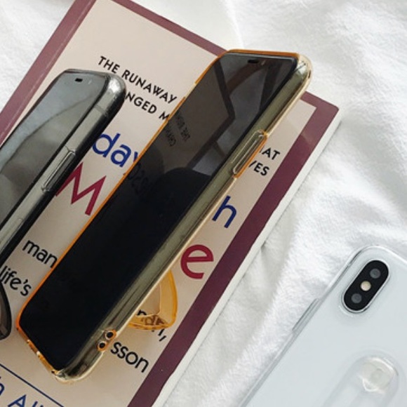 NWT iPhone MAX/XS/XS/7/8 Clear Gold Holder Case - Picture 5 of 5